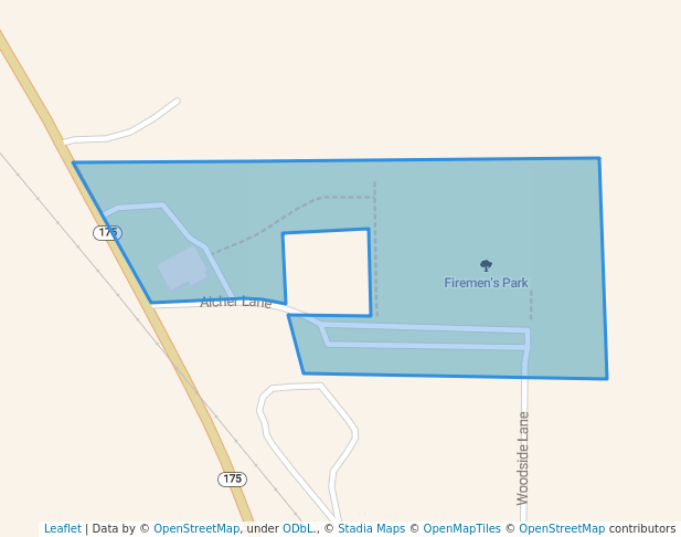 walking in Firemen's Park map in Richfield