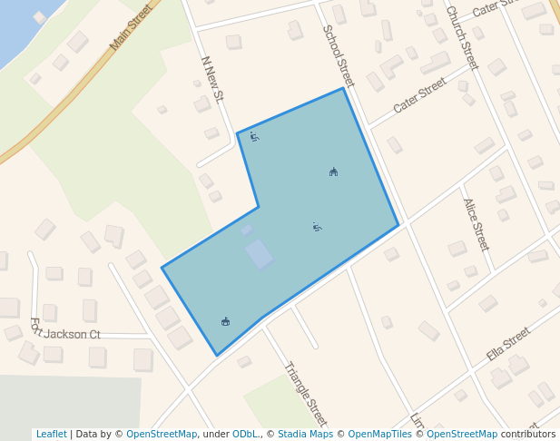 walking in Bagdad Community Center & Recreational Park map in Milton