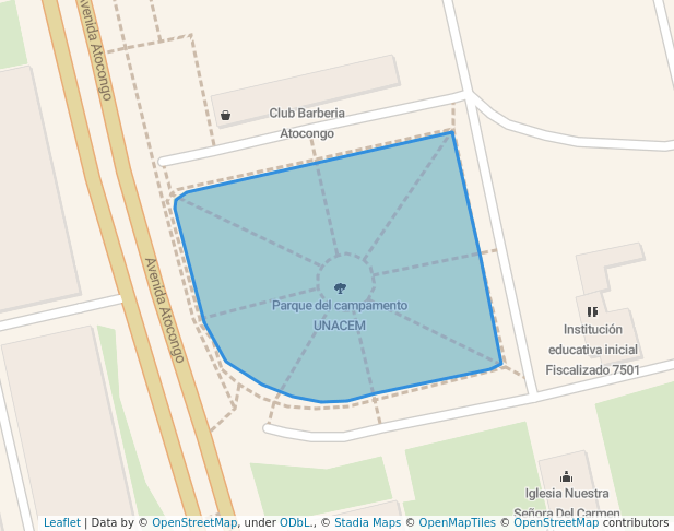 walking in Parque del campamento UNACEM map in Villa María del Triunfo