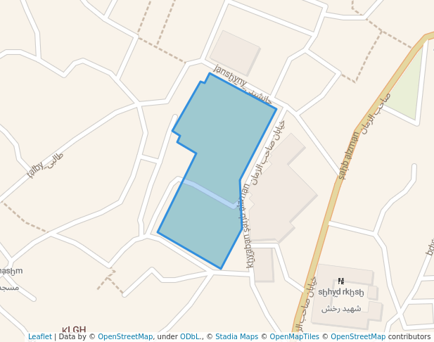 walking in بوستان صاحب الزمان عج map in مسجد سليمان