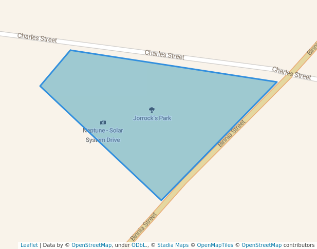 walking in Jorrock’s Park map in Coolah