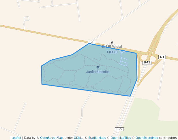 walking in Jardín Botánico map in Maracaibo