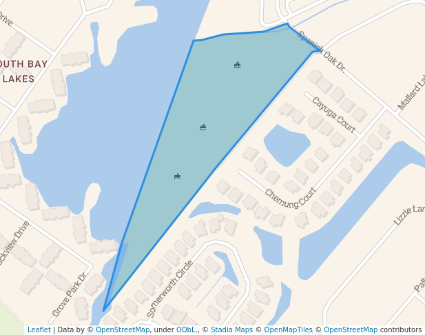 walking in Huckabee Recreation Complex map in Surfside Beach
