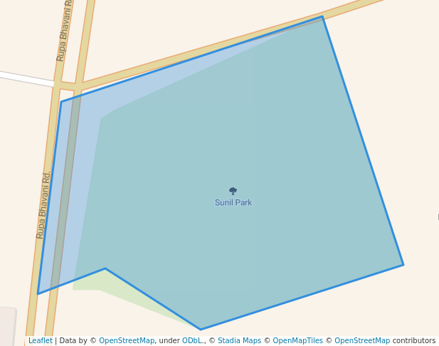 walking in Sunil Park map in Solapur