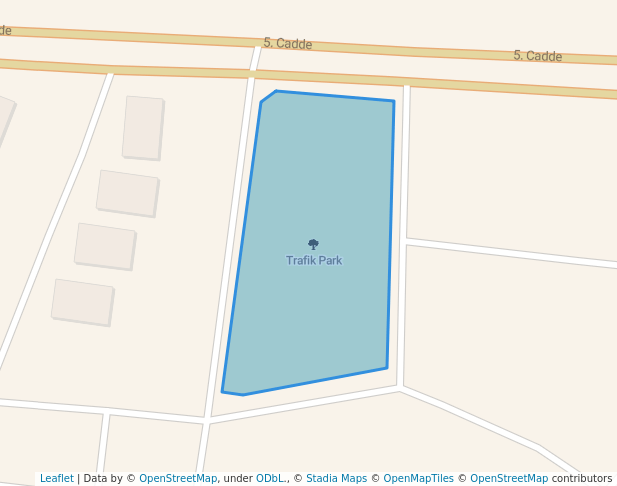 walking in Trafik Park map in Sakarya