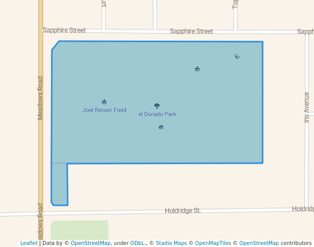 walking in el Dorado Park map in Calexico