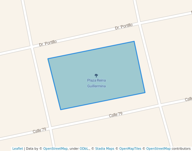 walking in Plaza Reina Guillermina map in Maracaibo