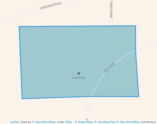 walking in East Park map in California City