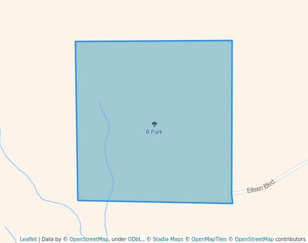 walking in B Park map in California City