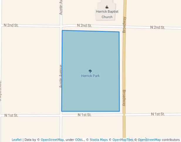 walking in Herrick Park map in Herrick