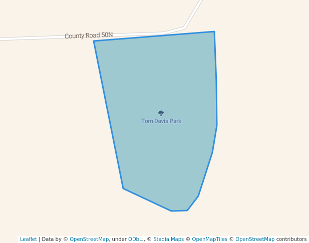 walking in Tom Davis Park map in Herrick