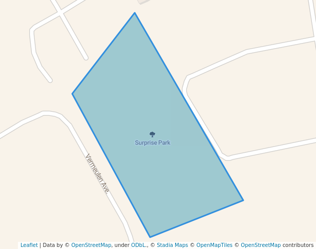 walking in Surprise Park map in Edenvale