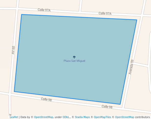 walking in Plaza San Miguel map in Maracaibo