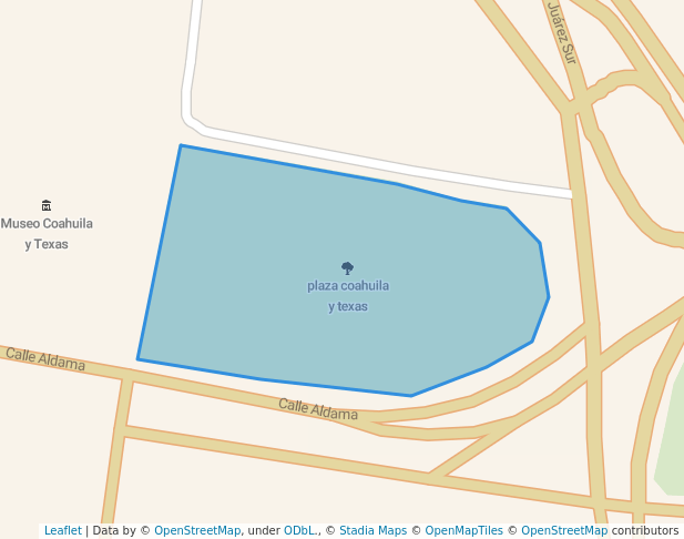 walking in plaza coahuila y texas map in Monclova