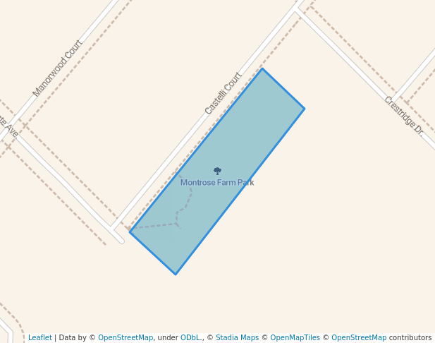 walking in Montrose Farm Park map in Bolton