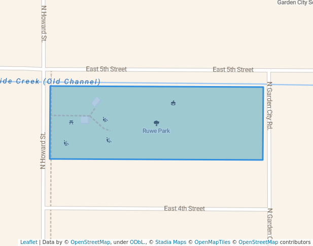 walking in Ruwe Park map in Fremont