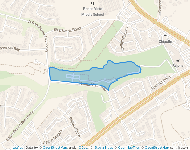 walking in Discovery Park map in Chula Vista