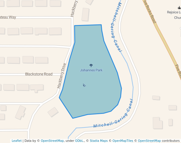 walking in Johannes Park map in Gering