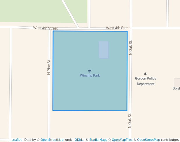 Winship Park in Gordon | Map and Routes