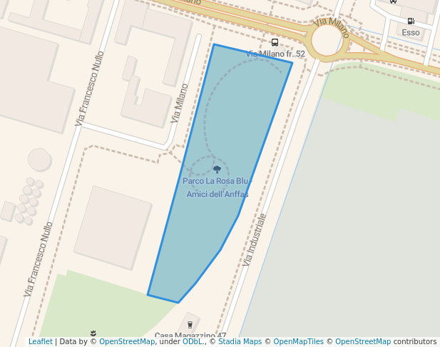 walking in Parco La Rosa Blu - Amici dell’Anffas map in Brescia