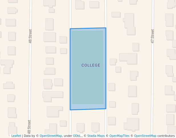 walking in Shuman Park map in Camrose