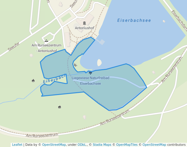 Liegewiese Naturfreibad Eiserbachsee