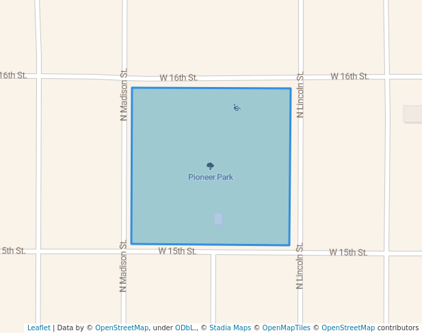 walking in Pioneer Park map in Lexington