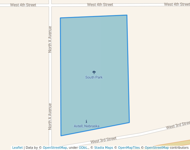 walking in South Park map in Axtell
