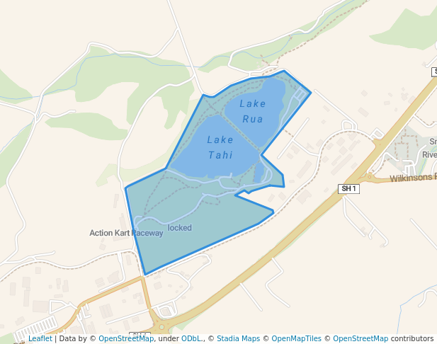 Roto Kohatu in Christchurch | Map and Routes