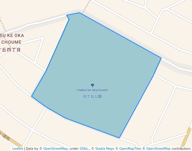 walking in 松ケ丘公園 map in Moriya