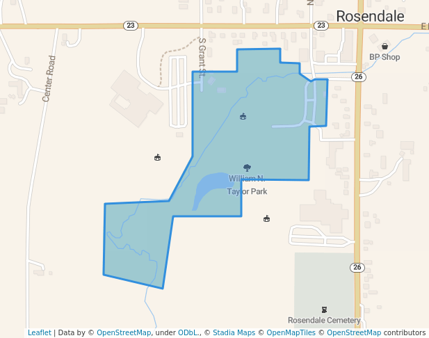 walking in William N. Taylor Park map in Rosendale