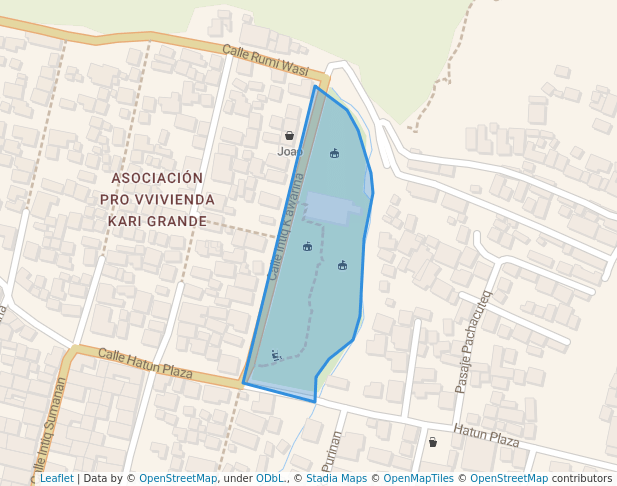 walking in CANCHITA KARI GRANDE map in Cusco