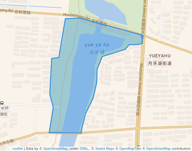 walking in 月牙湖公园 map in Nan Jing Shi