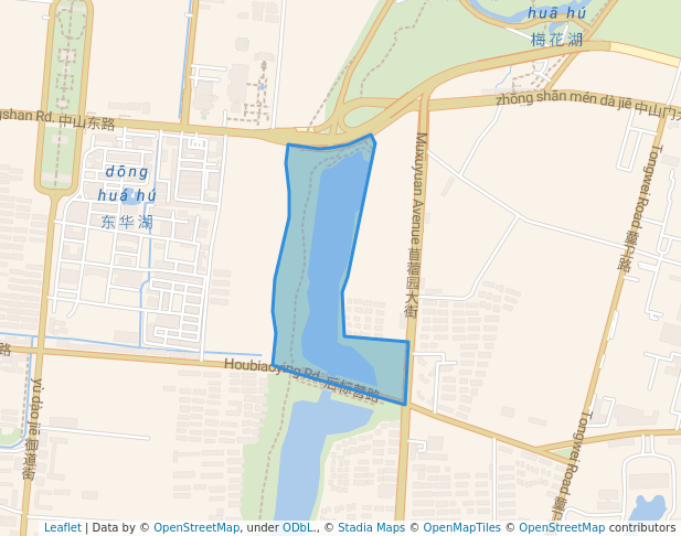 walking in 月牙湖公园 map in Nan Jing Shi