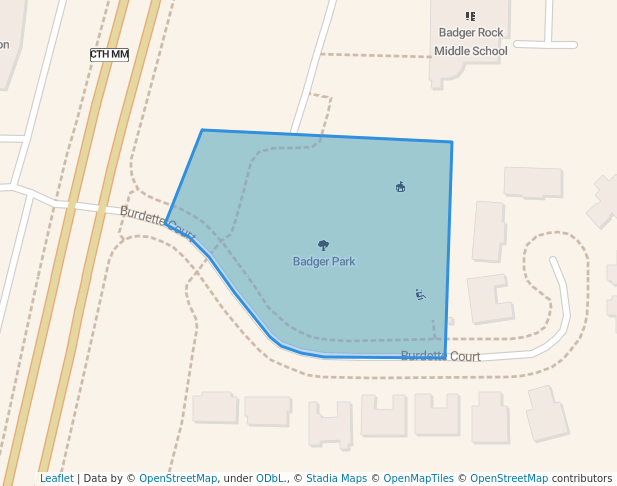 Badger Park in Madison | Map and Routes