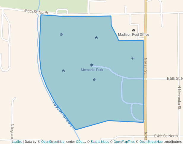 Memorial Park in Madison | Map and Routes