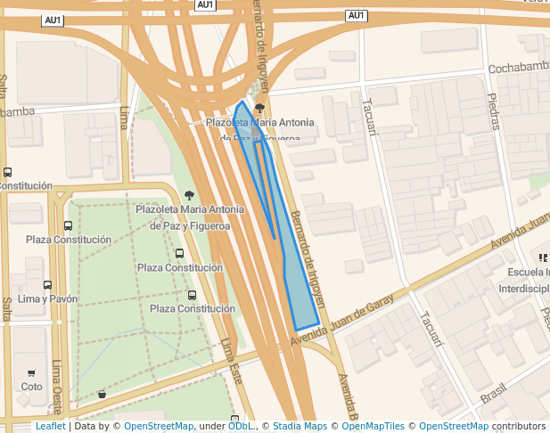 Plazoleta Maria Antonia de Paz y Figueroa