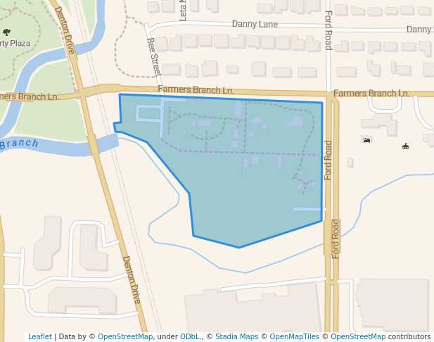 walking in Farmers Branch Historical Park map in Farmers Branch