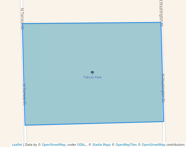 walking in Falcon Park map in Janesville