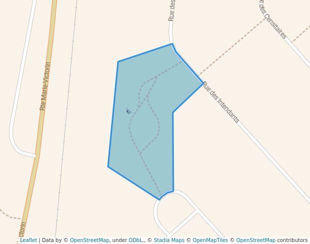 walking in Parc des Ancêtres map in Varennes