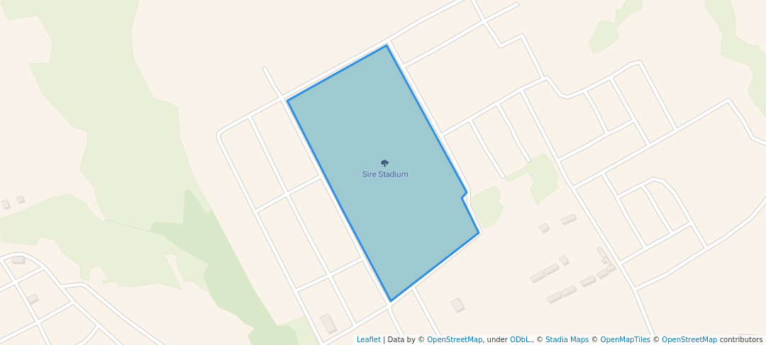 walking in Sire Stadium map in Felege Birhan