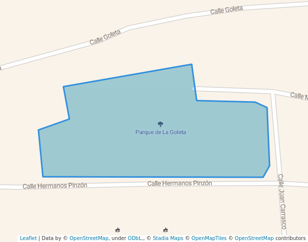 Parque de La Goleta in La Roda | Map and Routes