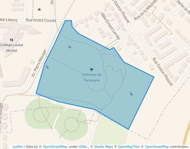 Parc urbain de Perseigne in Alençon | Map and Routes