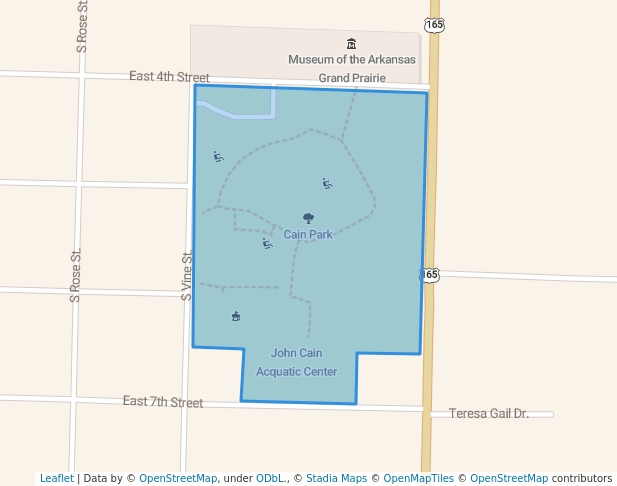 walking in Cain Park map in Stuttgart