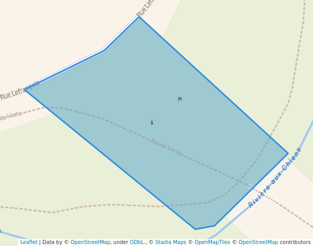 walking in Parc Alexandre-Bilodeau map in Rosemère