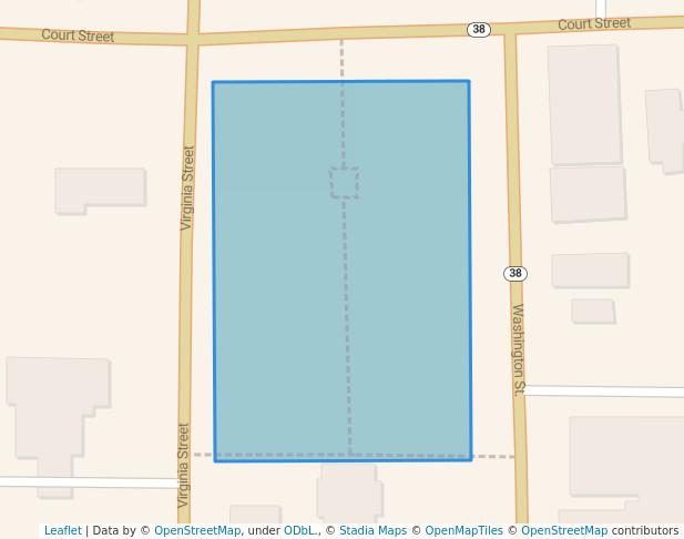 walking in Court House Lawn map in Amelia Court House