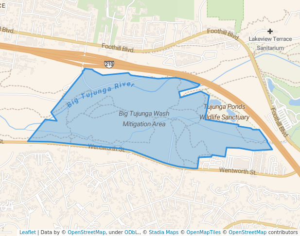Big Tujunga Wash Mitigation Area