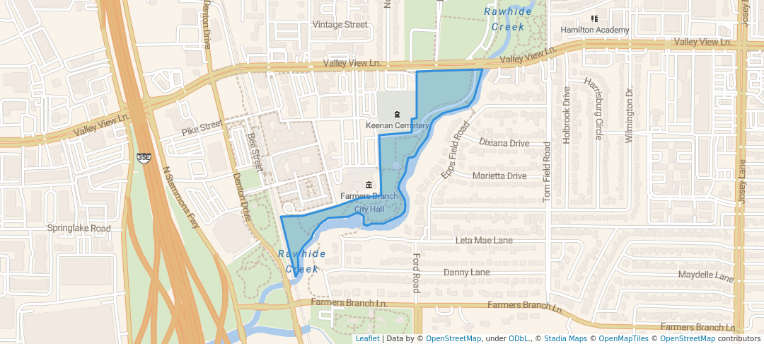 walking in Gussie Field Watterworth Park map in Farmers Branch