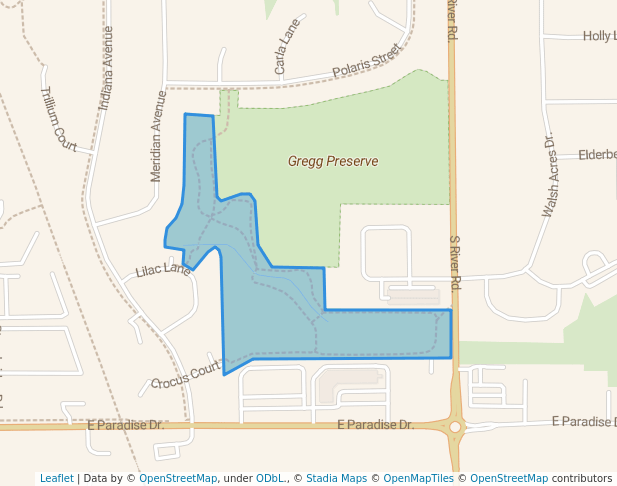 walking in Forest Home Park map in West Bend