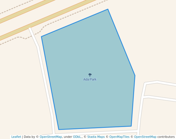 walking in Ada Park map in Sakarya